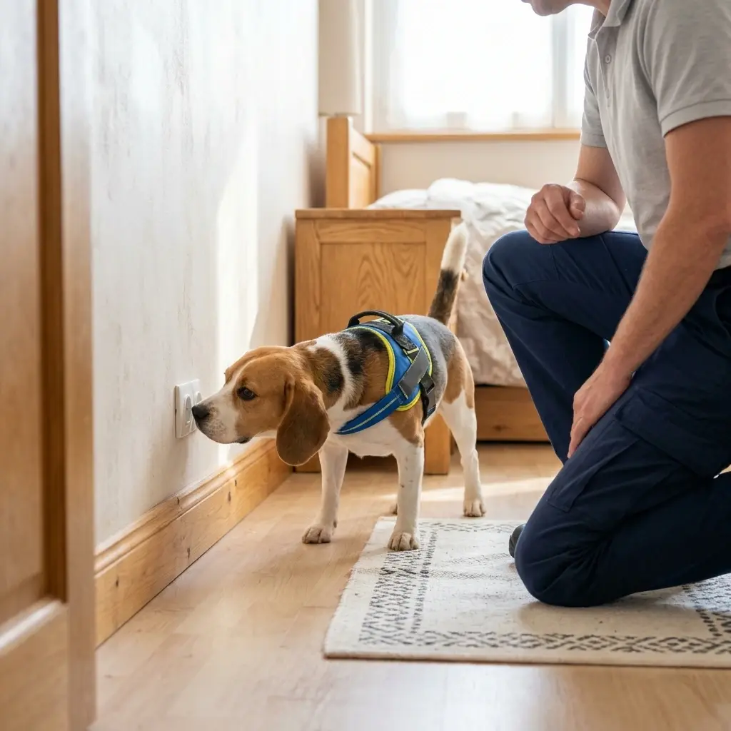 Comment se déroule la détection canine à Raillencourt-Sainte-Olle ?
