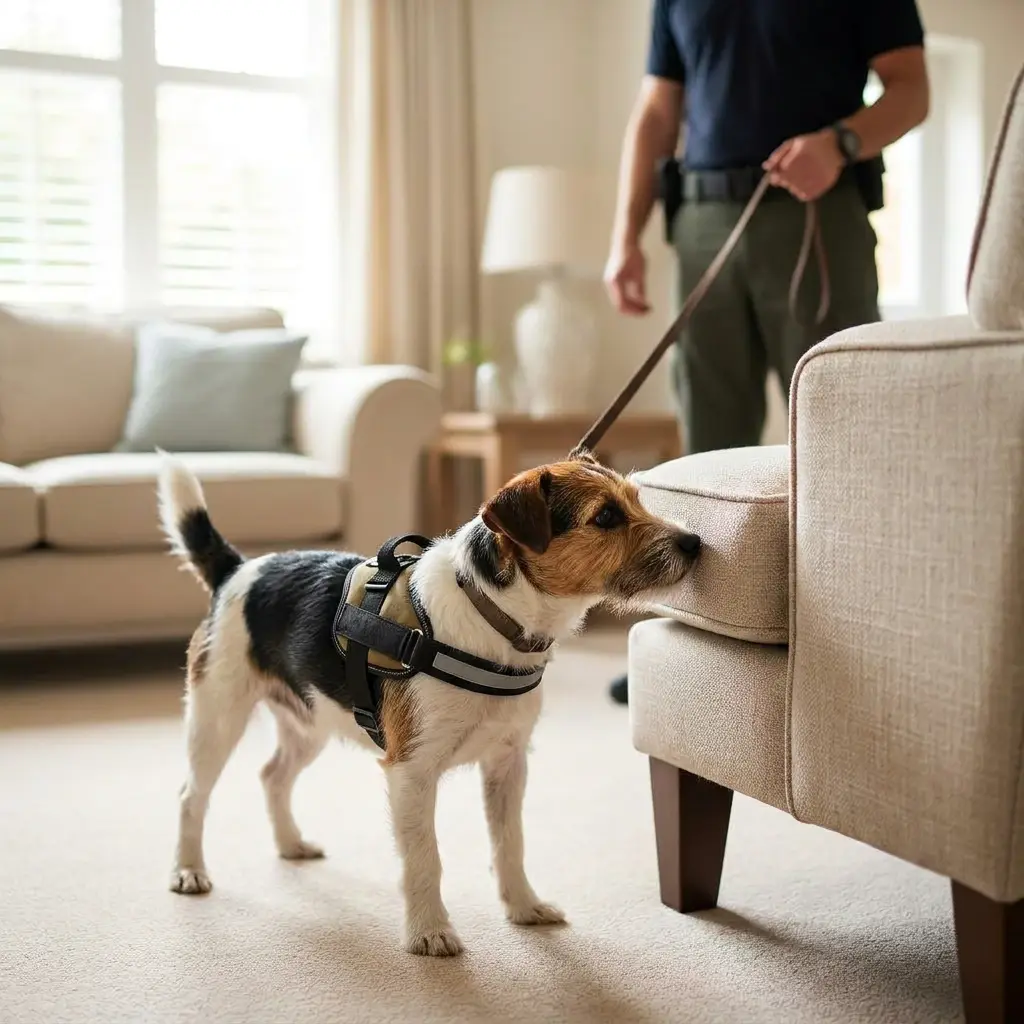 Comment se déroule la détection canine à Comines ?