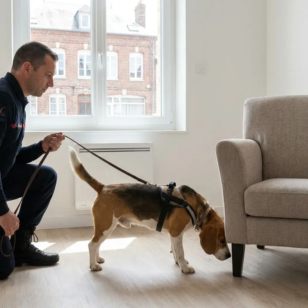 Détection canine punaise de lit Ferrière-la-Grande (59680)