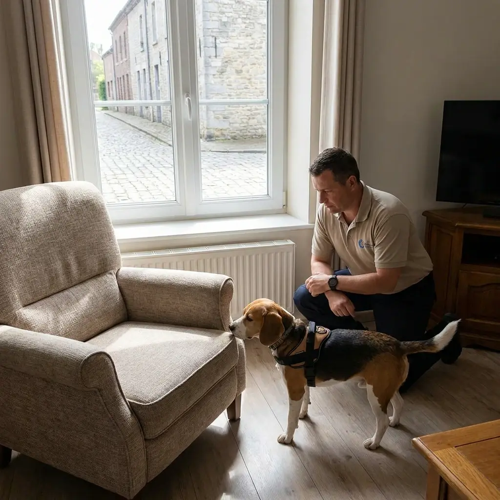 Comment se déroule la détection canine à Ennevelin ?