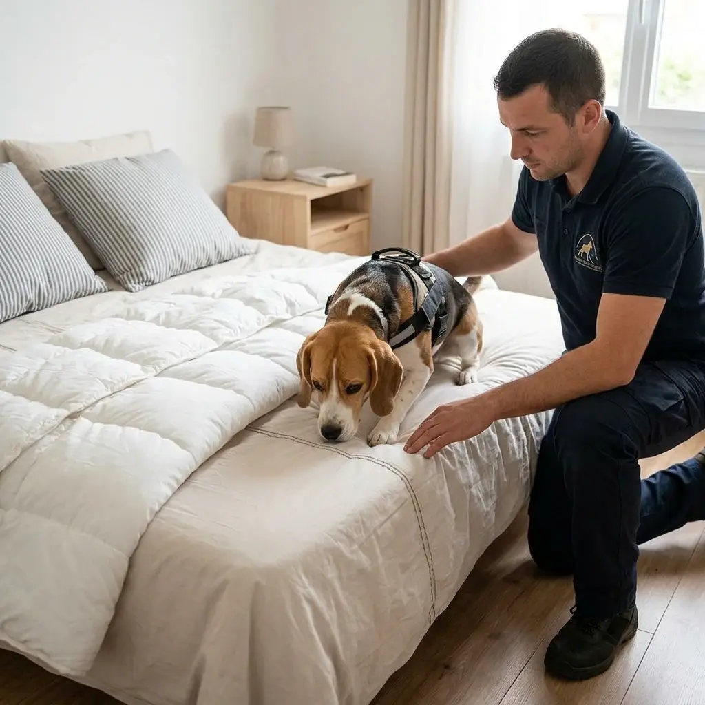 Comment se déroule la détection canine à Estaires ?