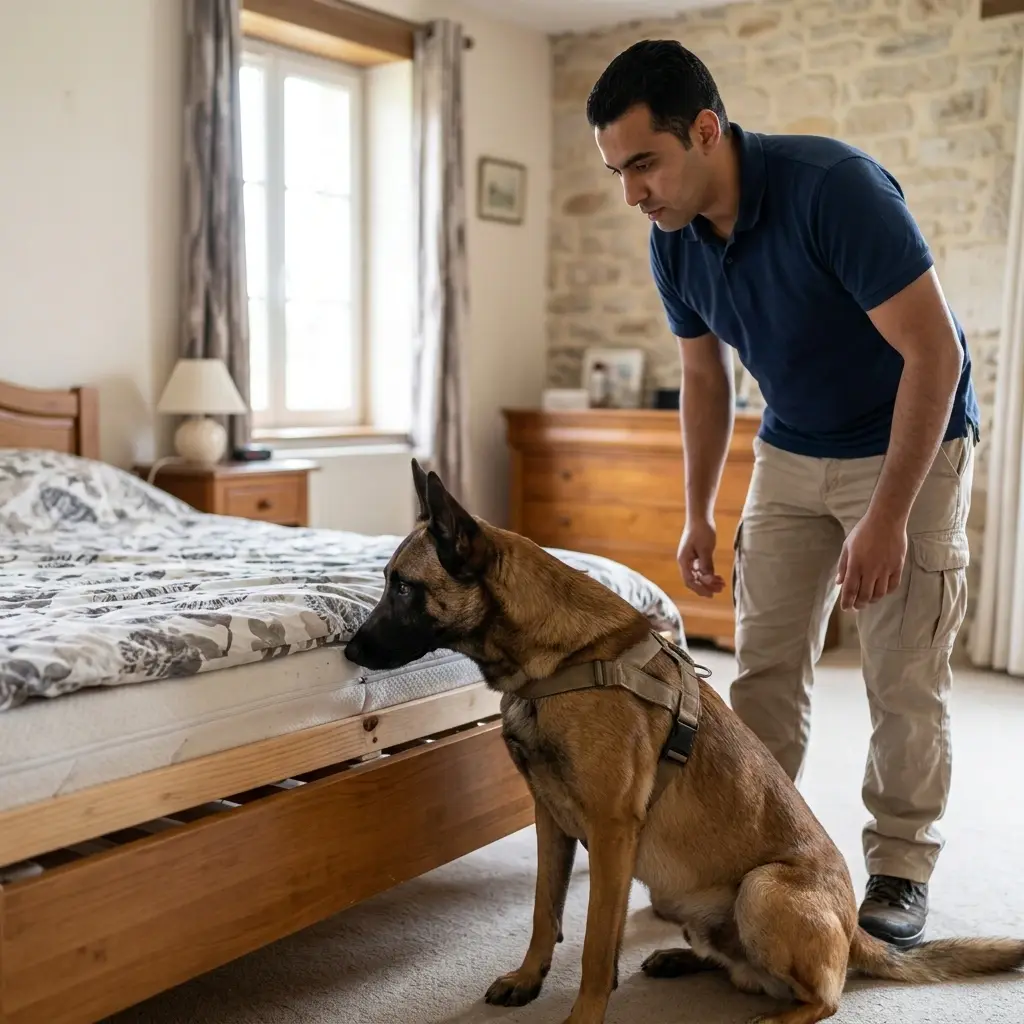 Comment se déroule la détection canine à Bertry ?