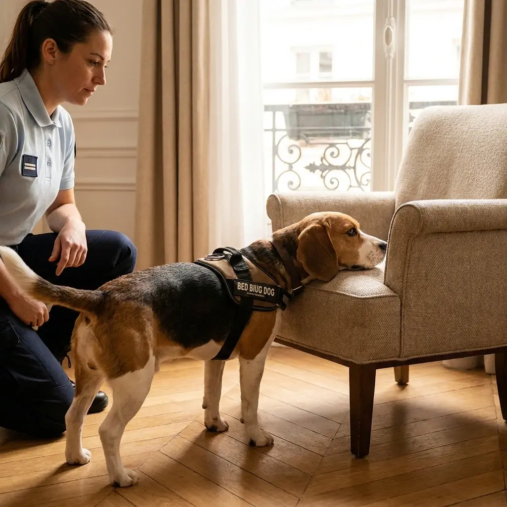 Comment se déroule la détection canine à Compiègne ?