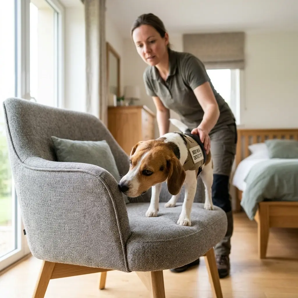 Le fonctionnement de la détection canine sur place