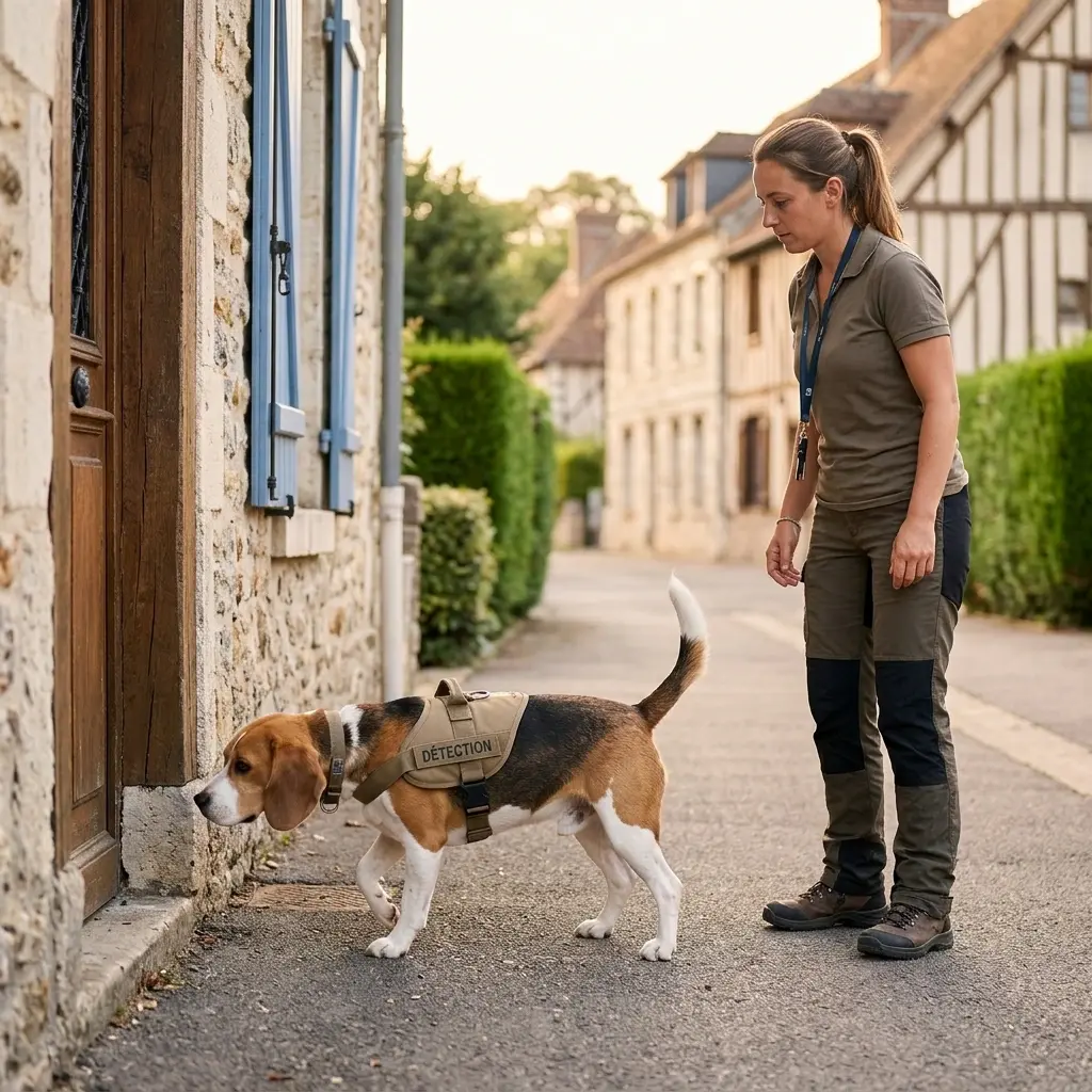Comment se déroule la détection canine à Mouy ?
