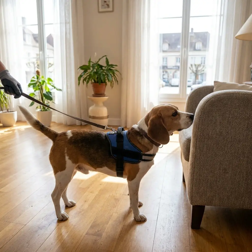 Comment se déroule l'intervention canine à Précy-sur-Oise ?