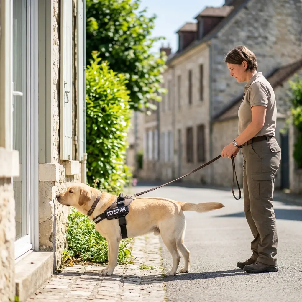 Comment fonctionne la recherche canine sur le terrain ?