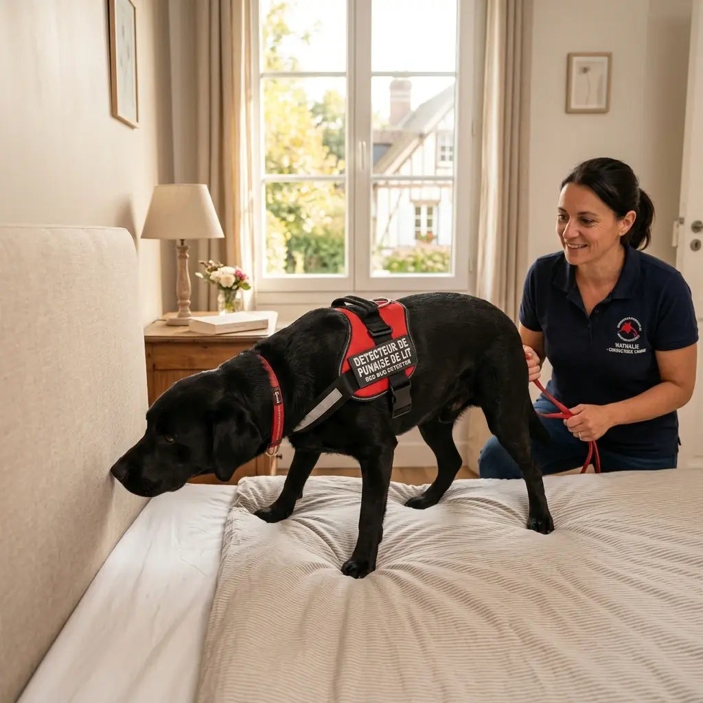 Comment réagir avant l'arrivée du chien détecteur au Mesnil-en-Thelle ?