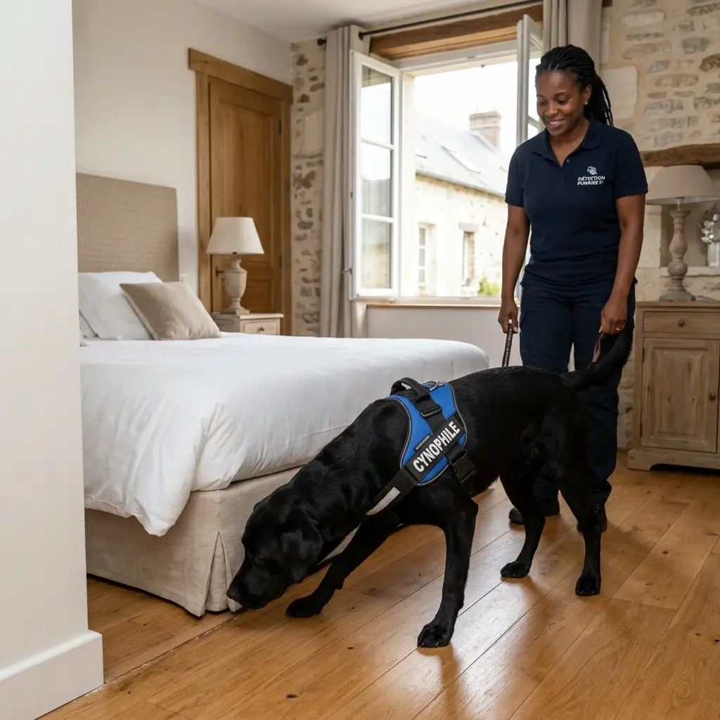 Comment se déroule la détection canine au Mesnil-en-Thelle ?