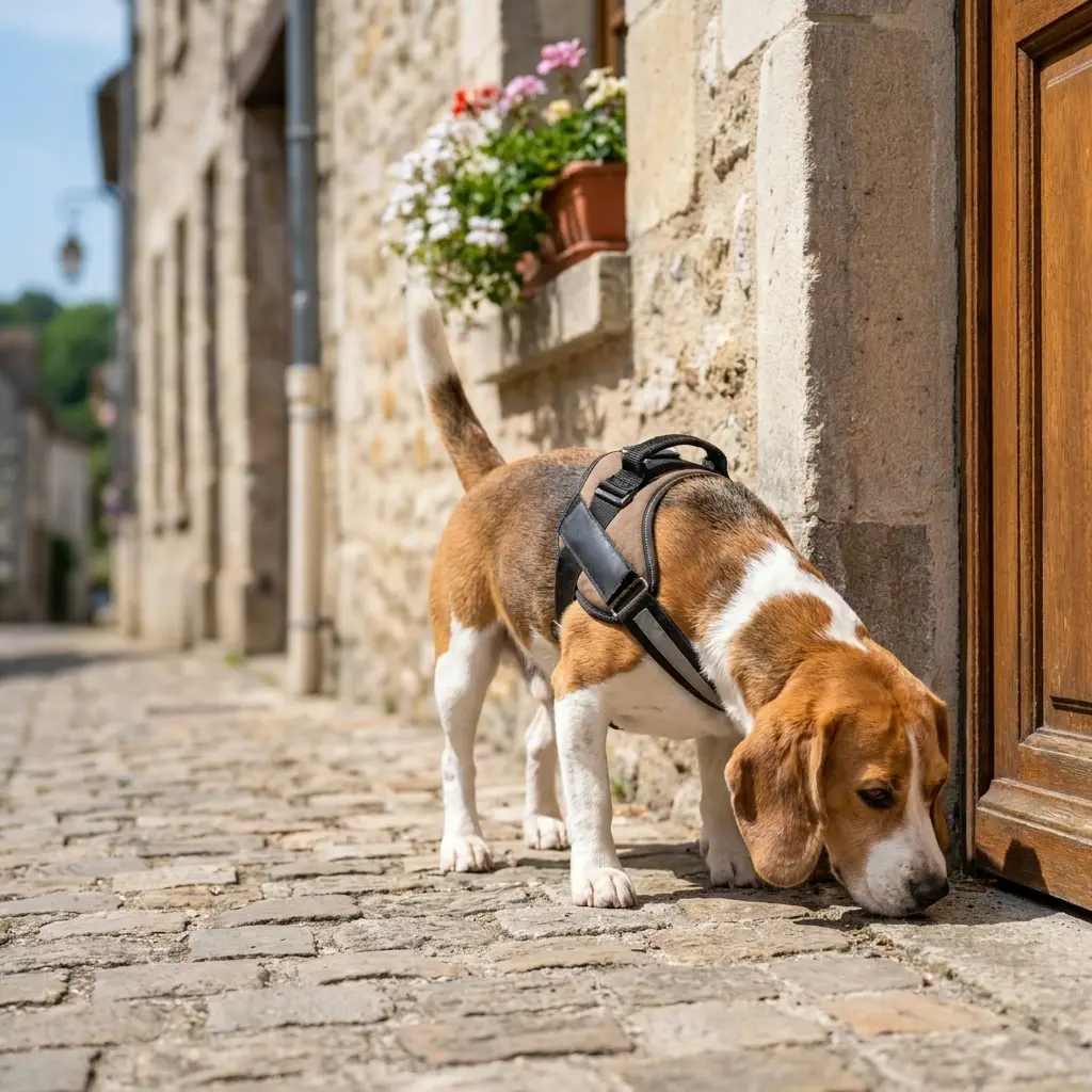 Comment réagir avant l'arrivée du chien renifleur à Cires-lès-Mello ?