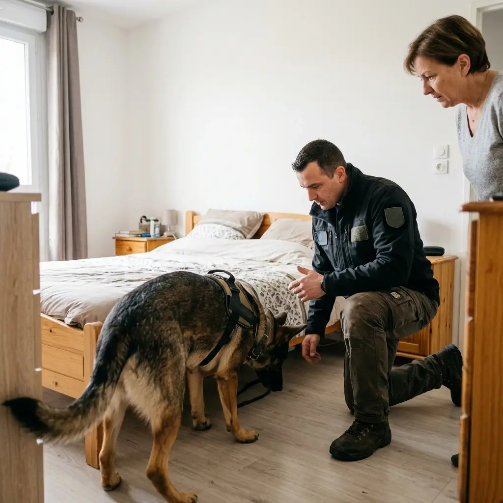 Comment se déroule la détection canine à Pontpoint ?