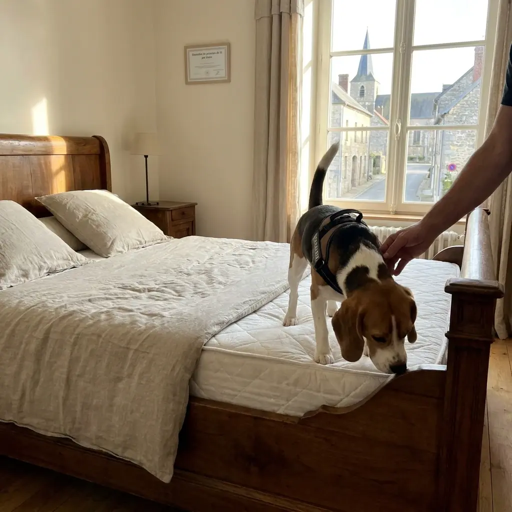 Le fonctionnement de la détection canine sur place