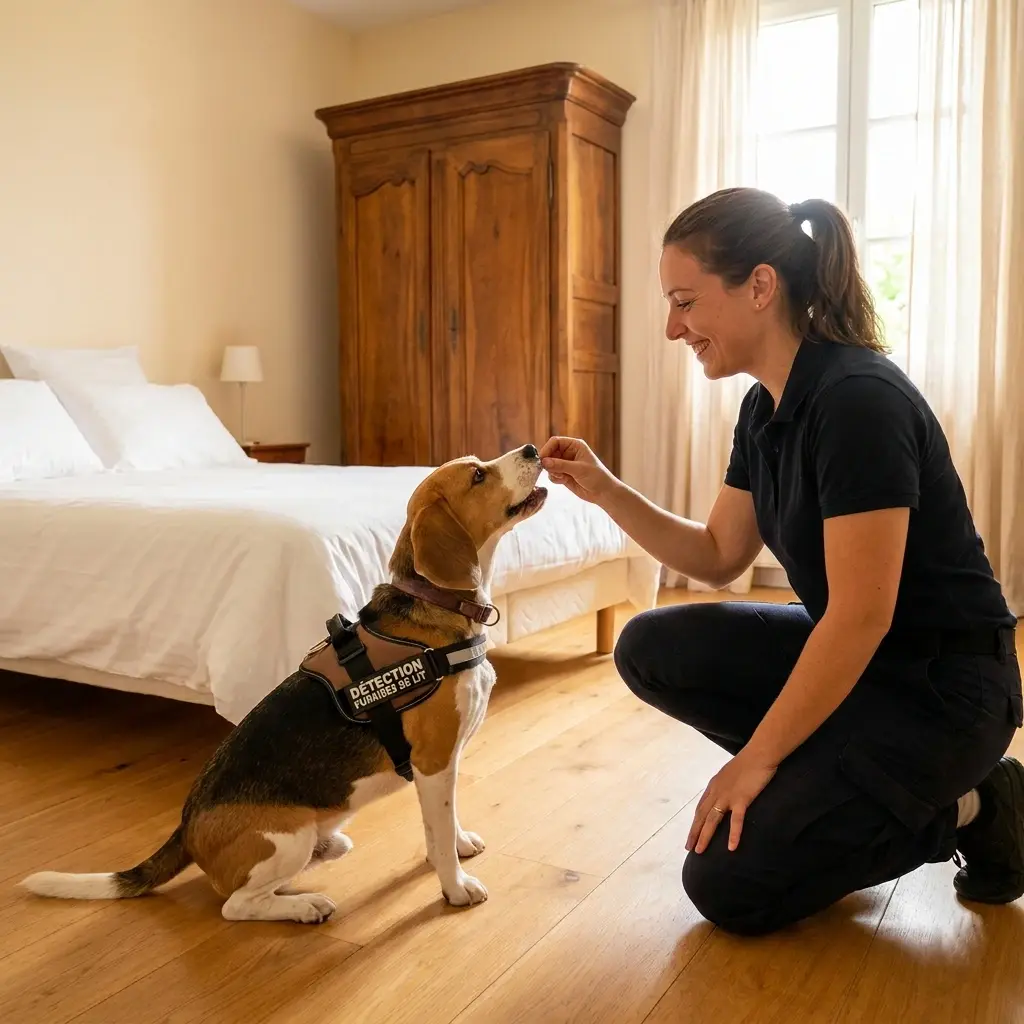 Comment se déroule la détection canine à Dainville ?