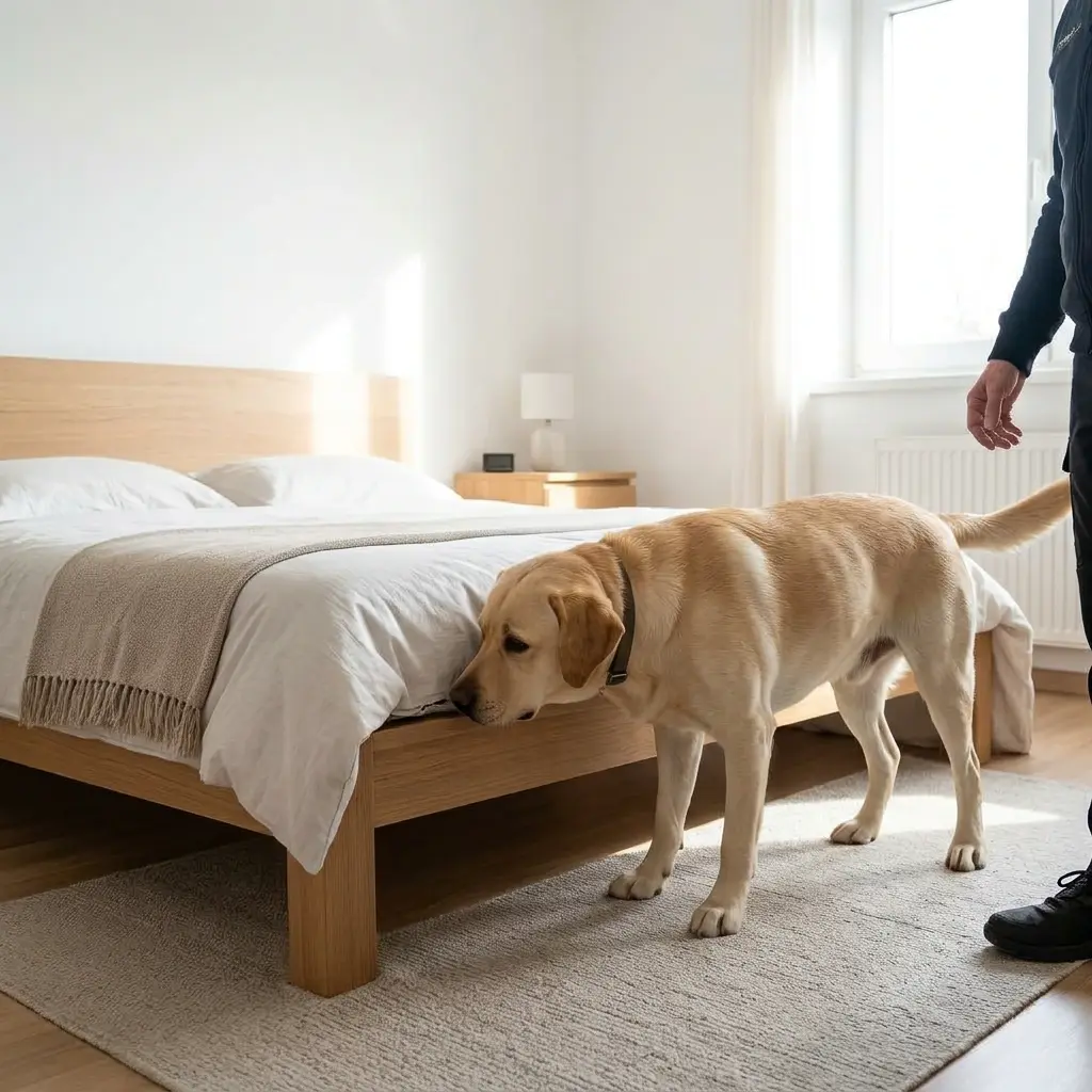 Comment réagir avant l'arrivée du chien renifleur ?