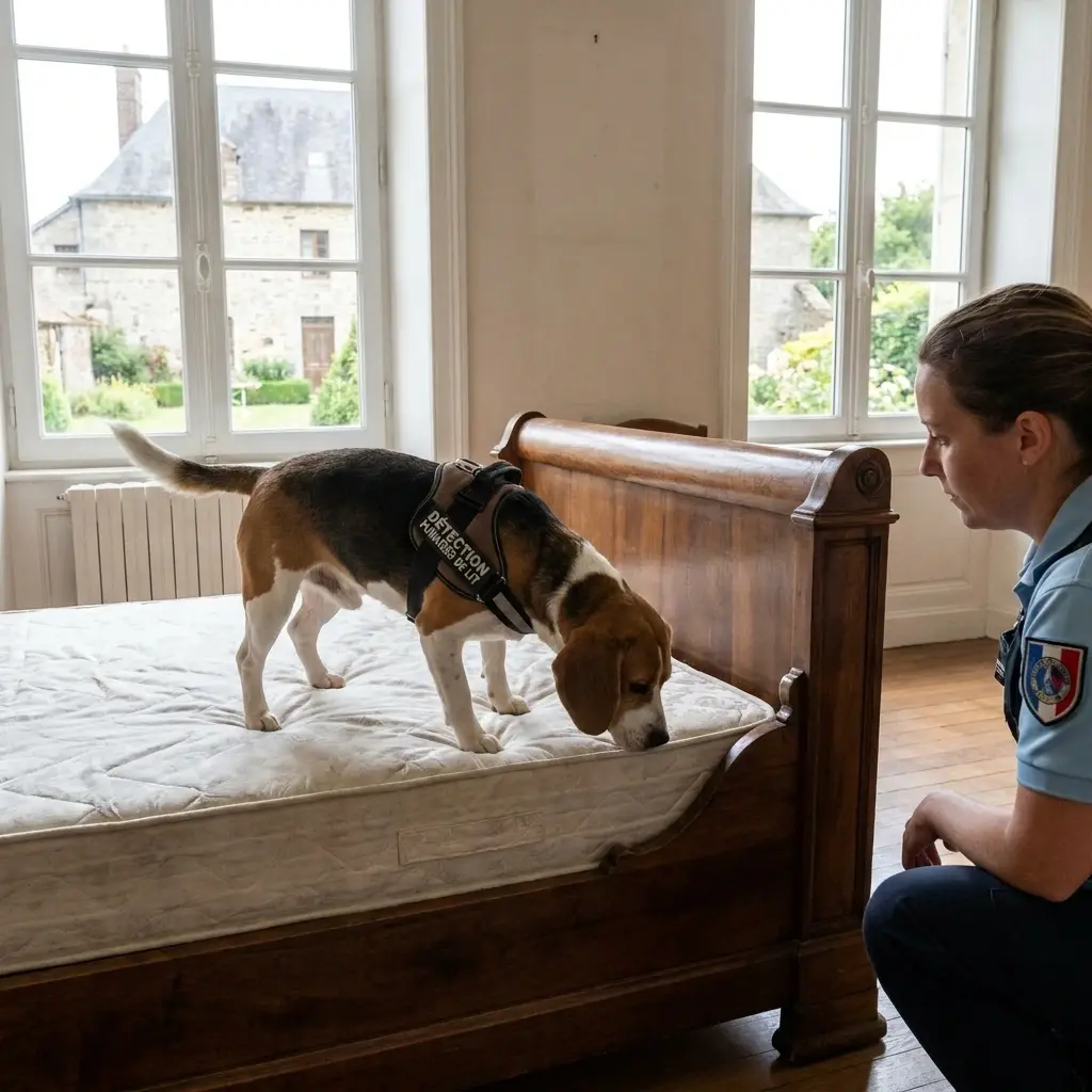 Comment réagir avant l'arrivée du chien détecteur à Richebourg ?
