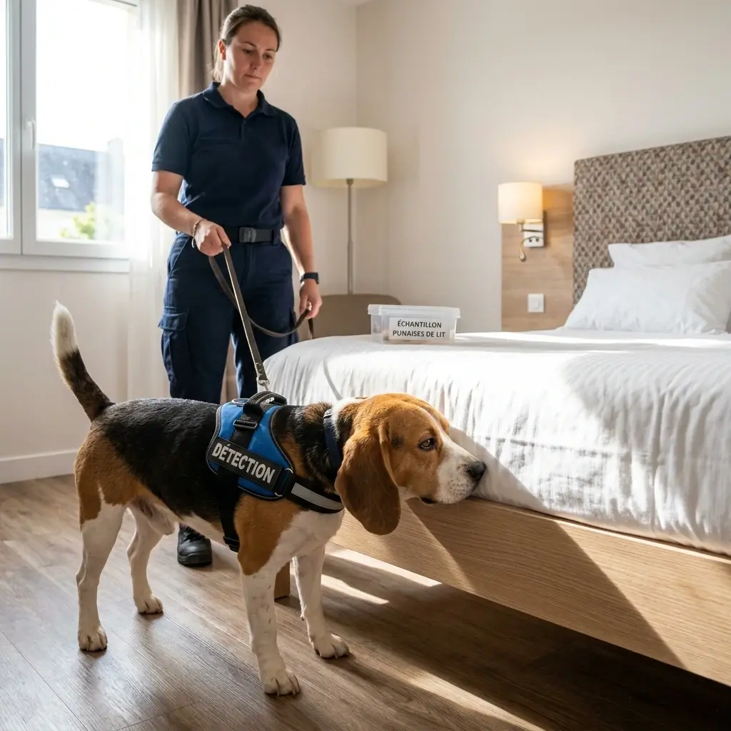 Le processus de détection canine et de traitement