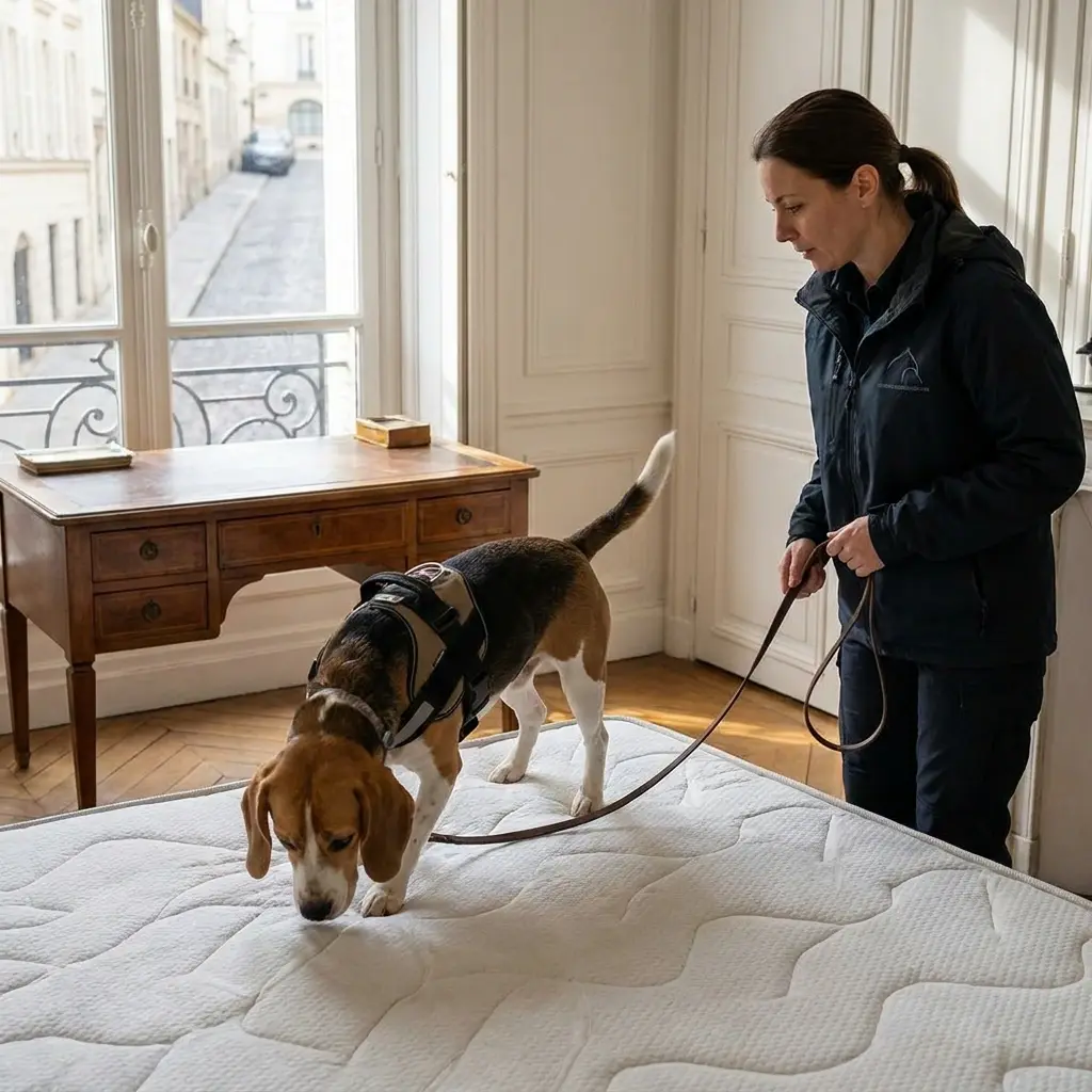 Comment se déroule la détection canine à Haisnes ?