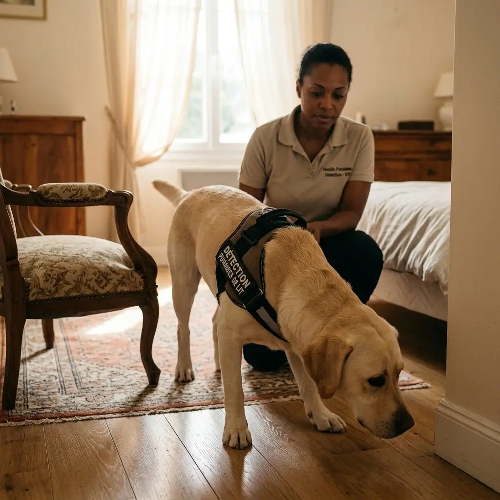 Comment se déroule la détection canine à Hesdin ?