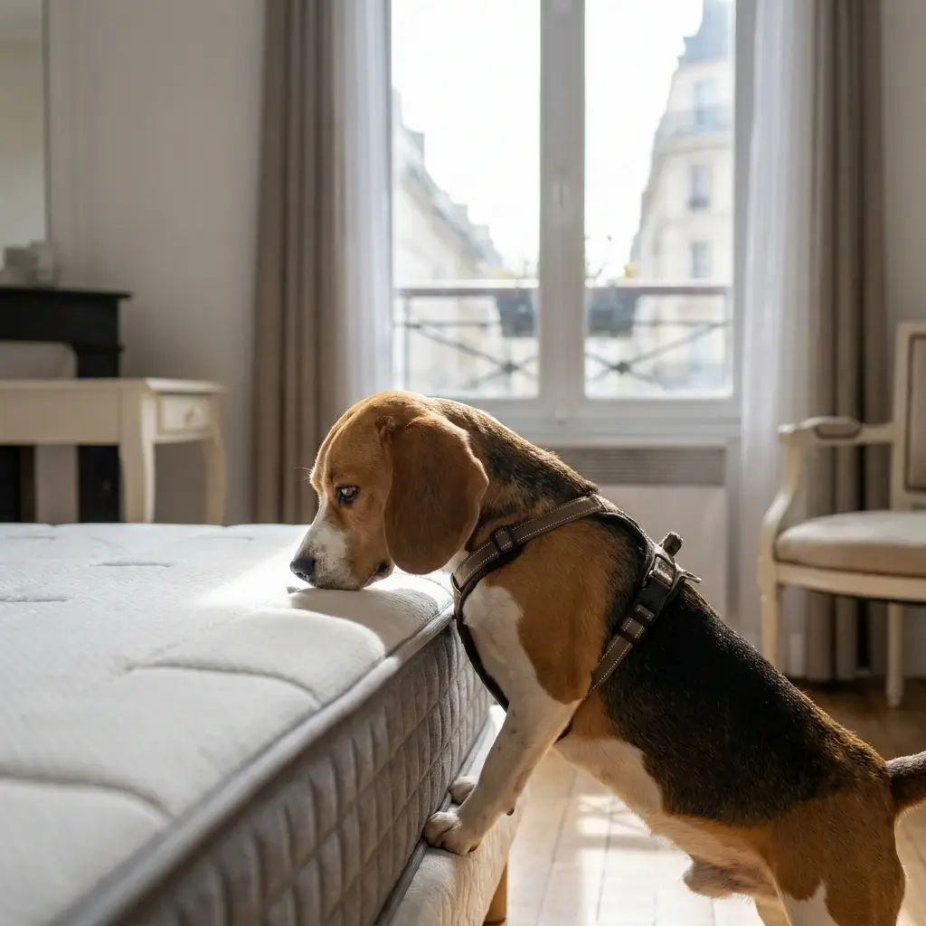 Comment se déroule la détection canine à Houdain ?