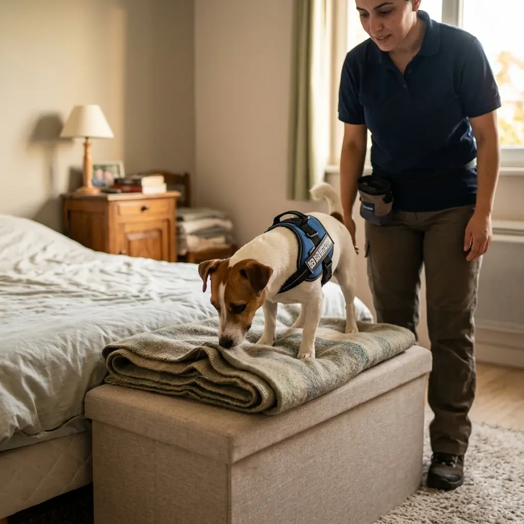 Comment se déroule la détection canine à Burbure ?