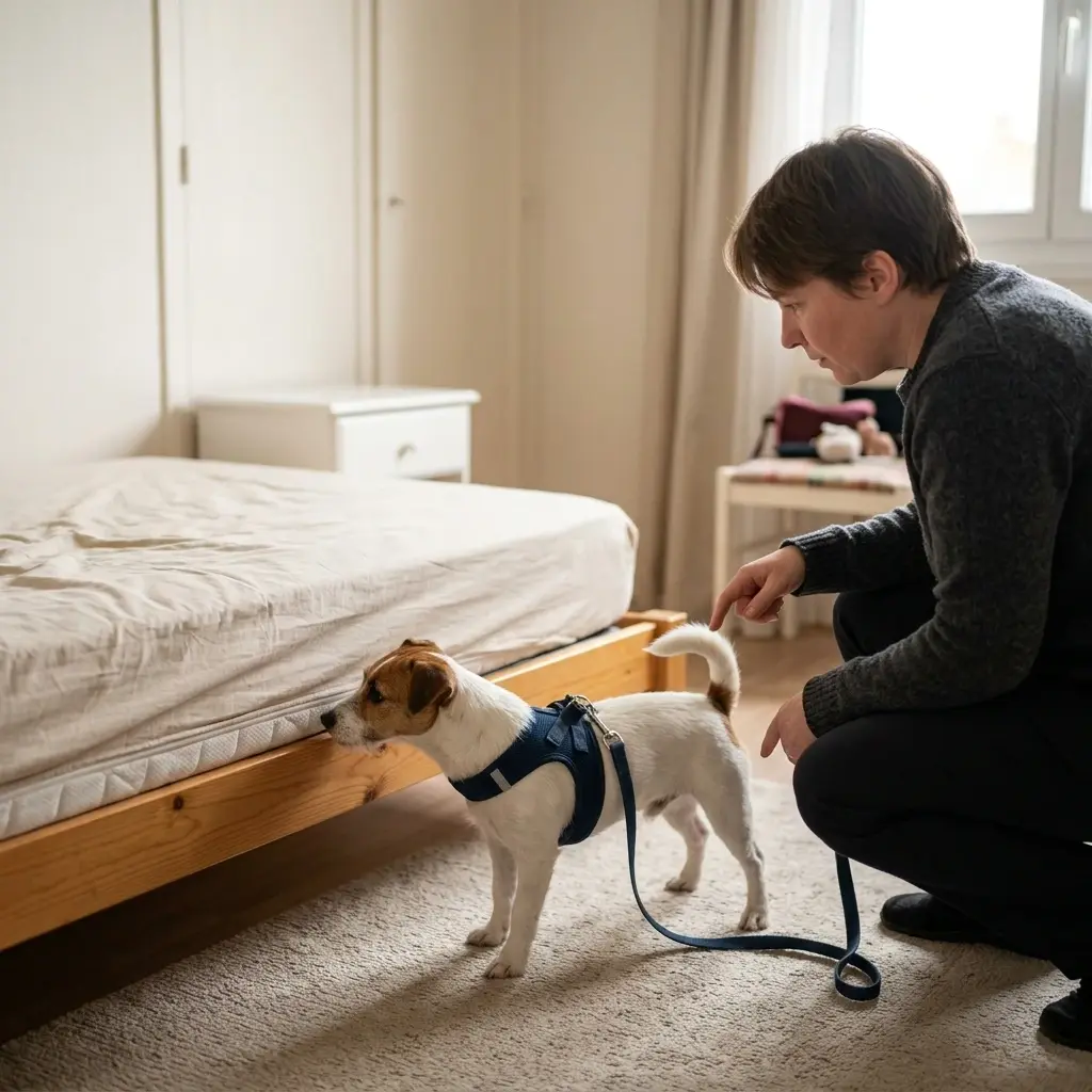 Le fonctionnement de la détection canine sur place