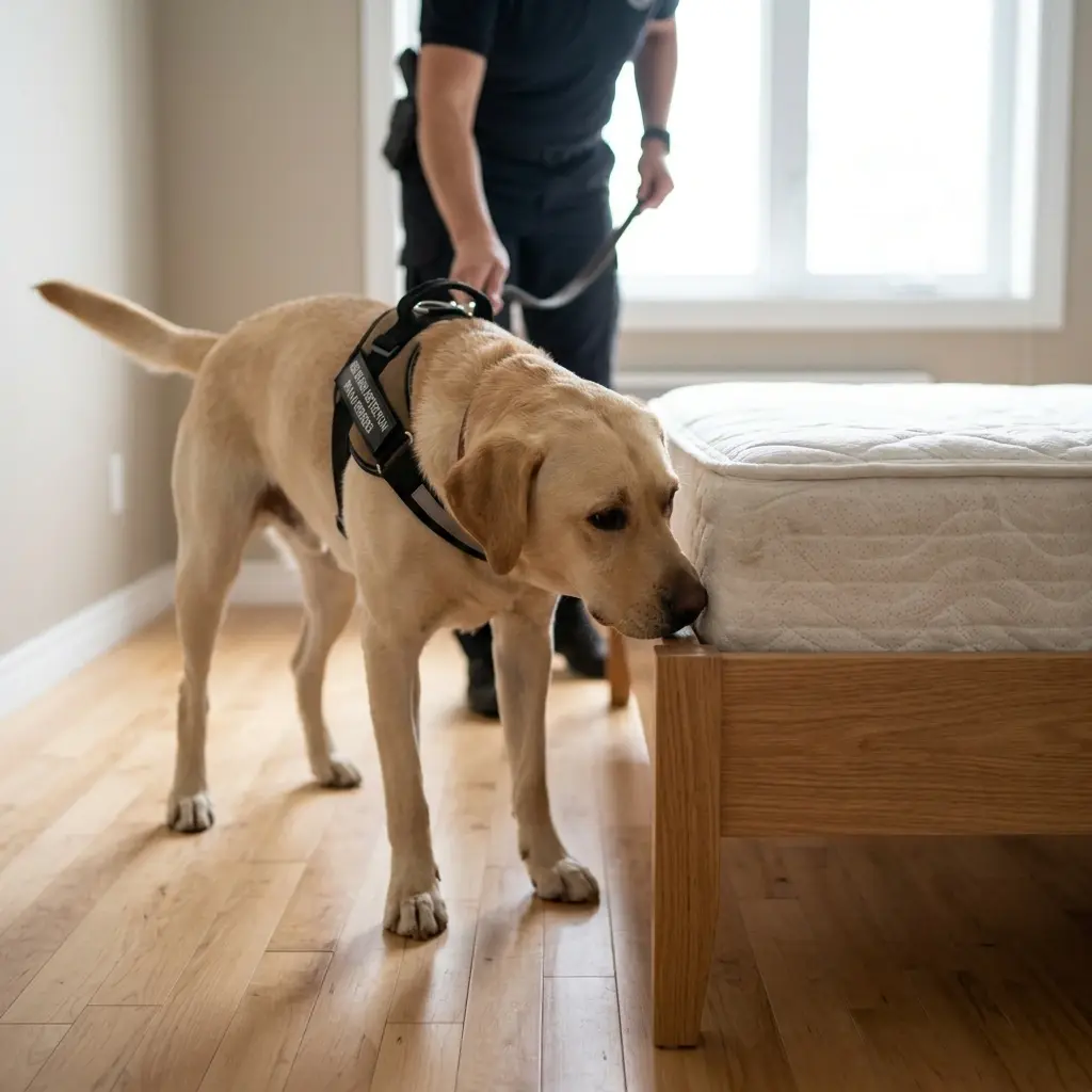 Pourquoi nous choisir à Desvres pour la détection canine punaise de lit ?