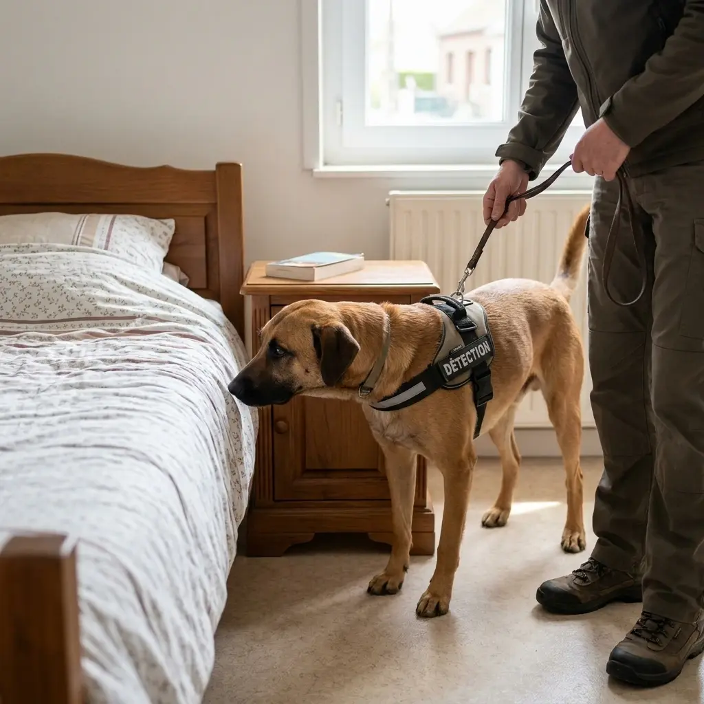 Comment se déroule la détection canine à Desvres ?