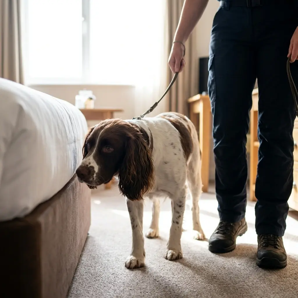 Le fonctionnement de la détection canine sur site