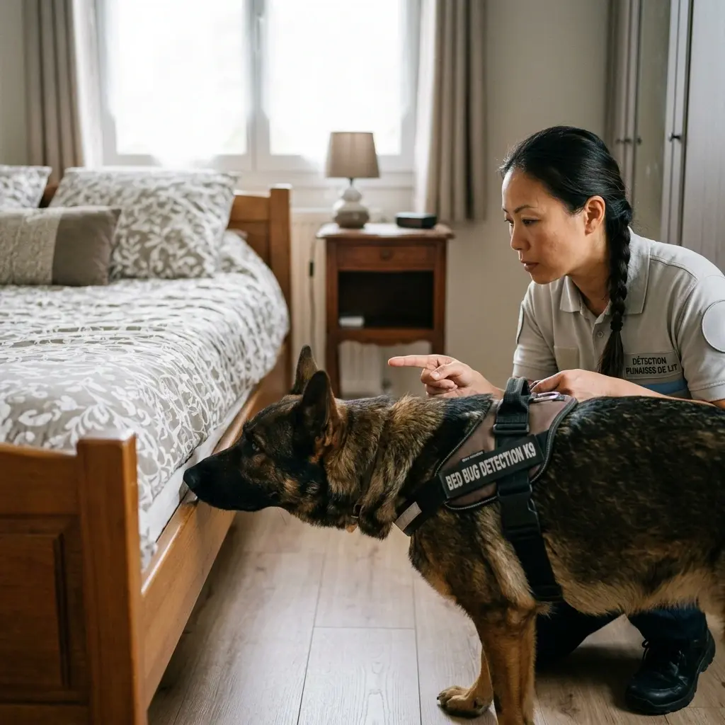 Comment réagir avant l'arrivée du chien expert à Audruicq ?