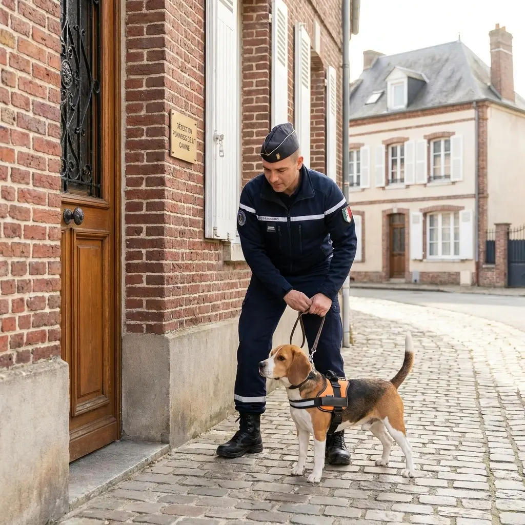 Le fonctionnement de la détection canine sur site
