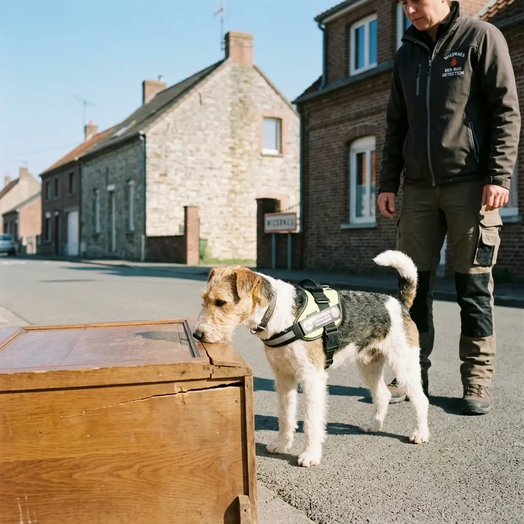 Comment se déroule la détection canine à Wizernes ?