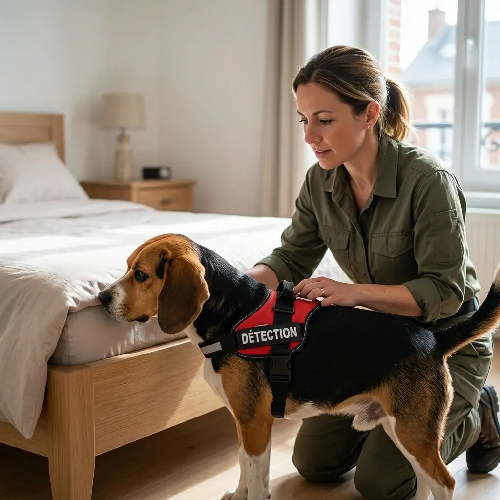 Comment se déroule la détection canine à Vimy ?