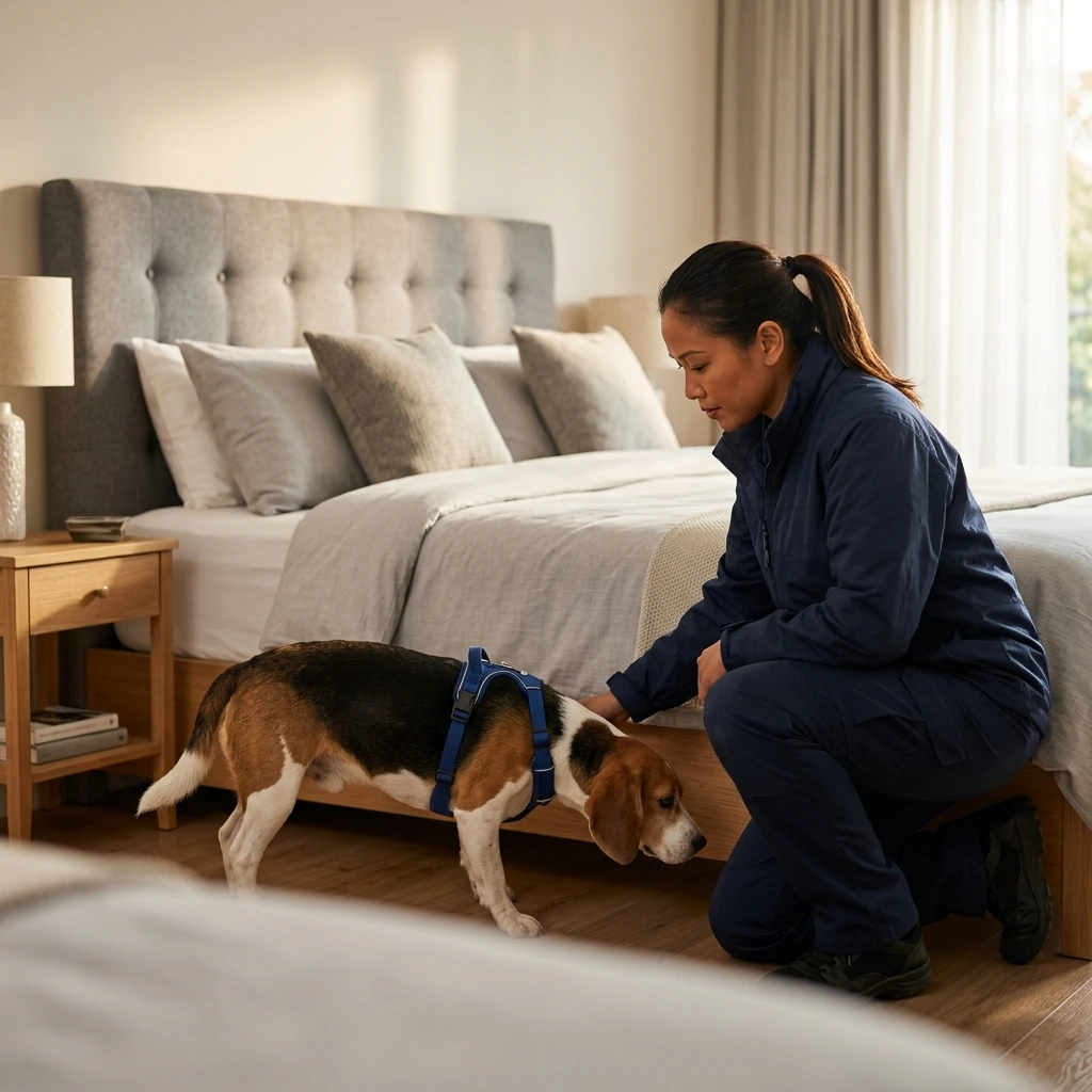 Comment se déroule la détection canine à Oignies ?