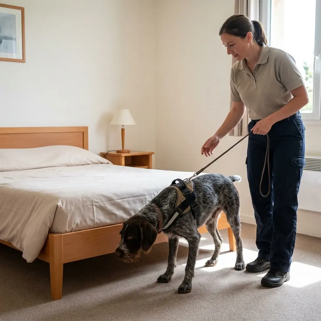 Le processus de recherche canine et le traitement