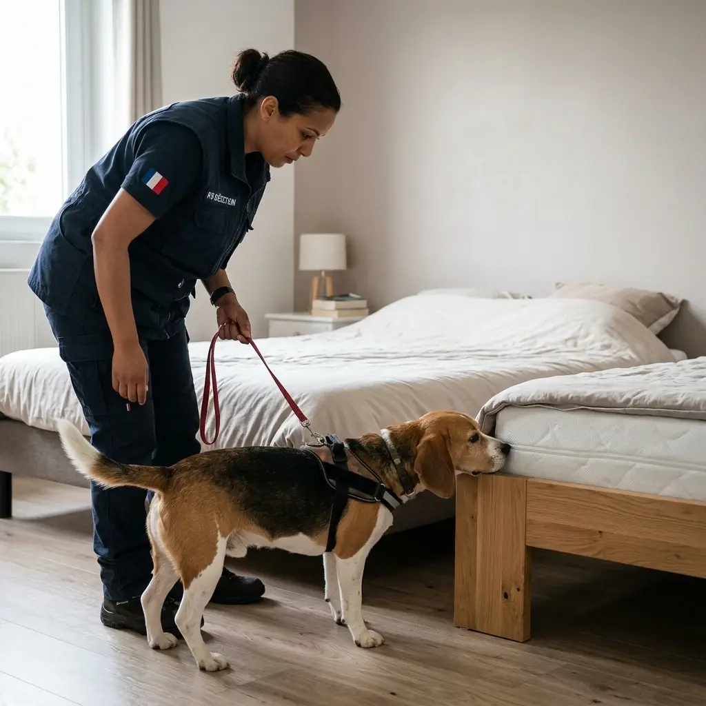 Comment se déroule la détection canine à Méricourt ?