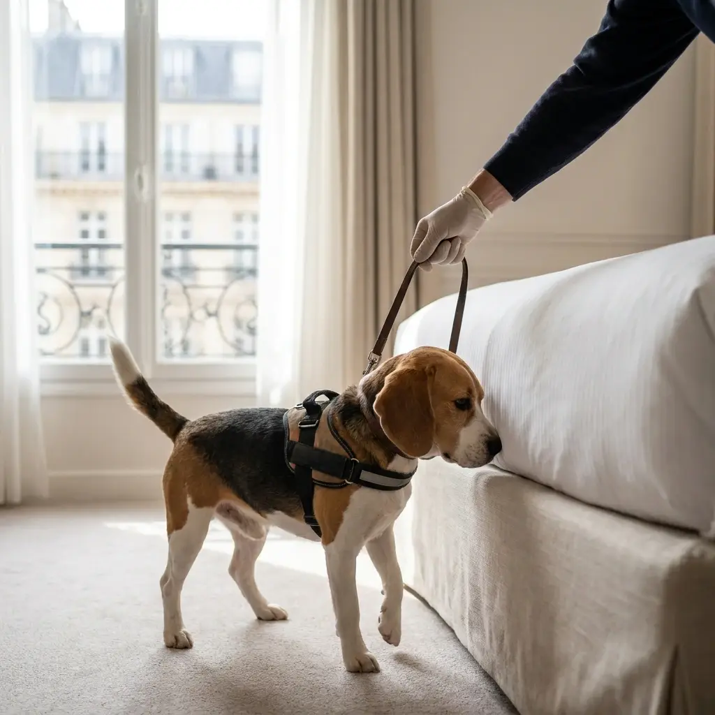 Comment se déroule la détection canine à Leforest ?