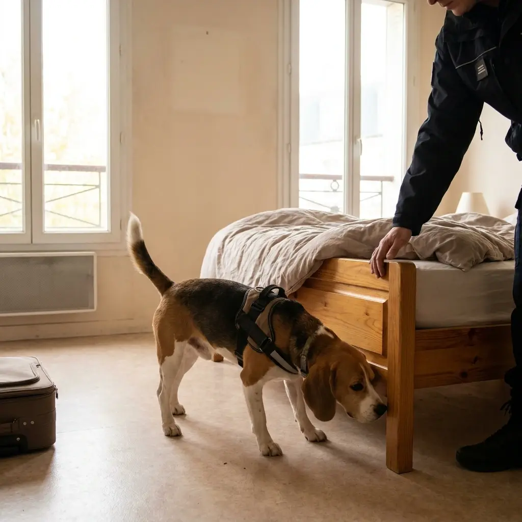 Comment se déroule la détection canine à Laventie ?