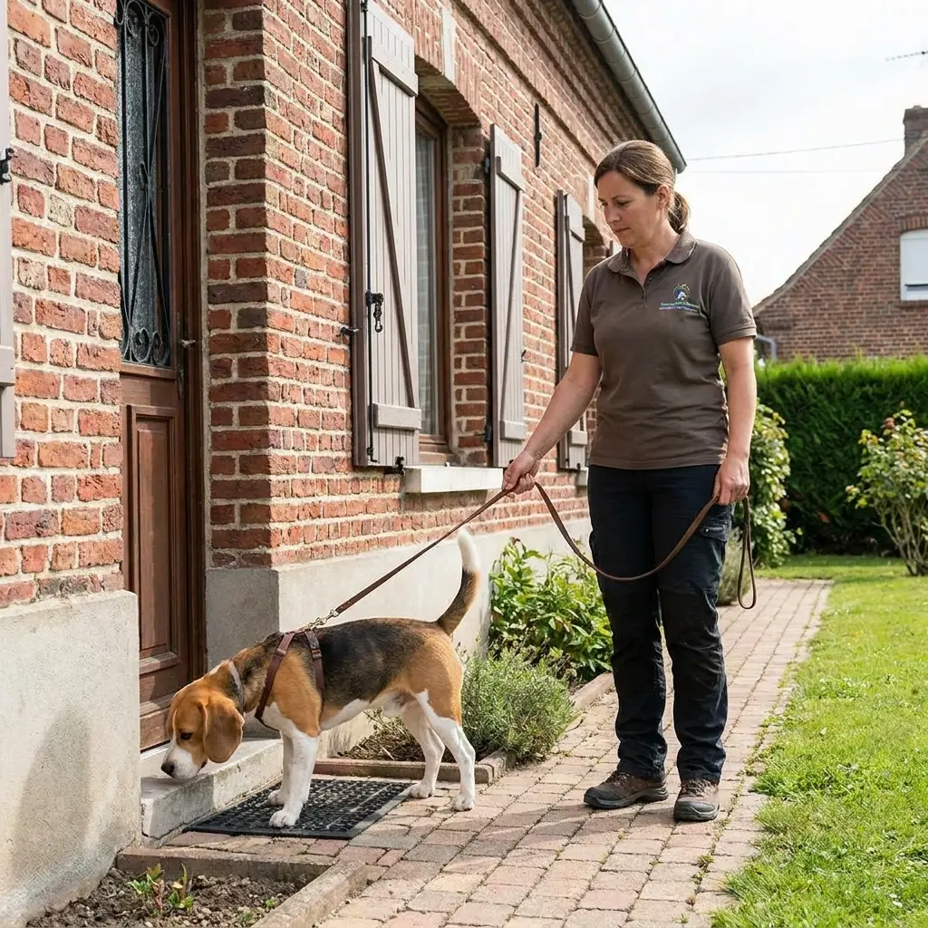 Comment se déroule la détection canine à Sailly-sur-la-Lys ?