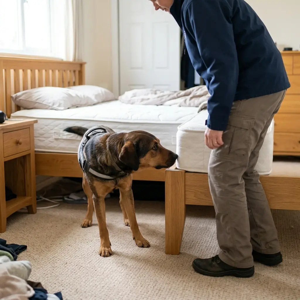 Comment réagir avant l'arrivée du chien de détection à Vermelles ?