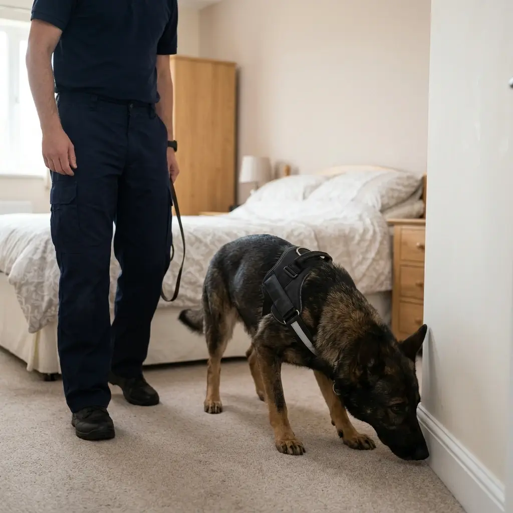 Comment se déroule la détection canine à Vermelles ?