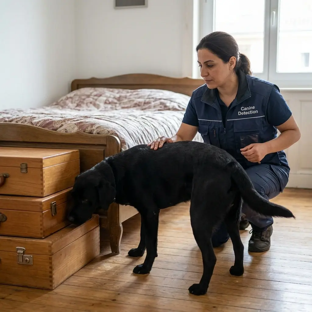 Comment se déroule la détection canine à Strasbourg ?