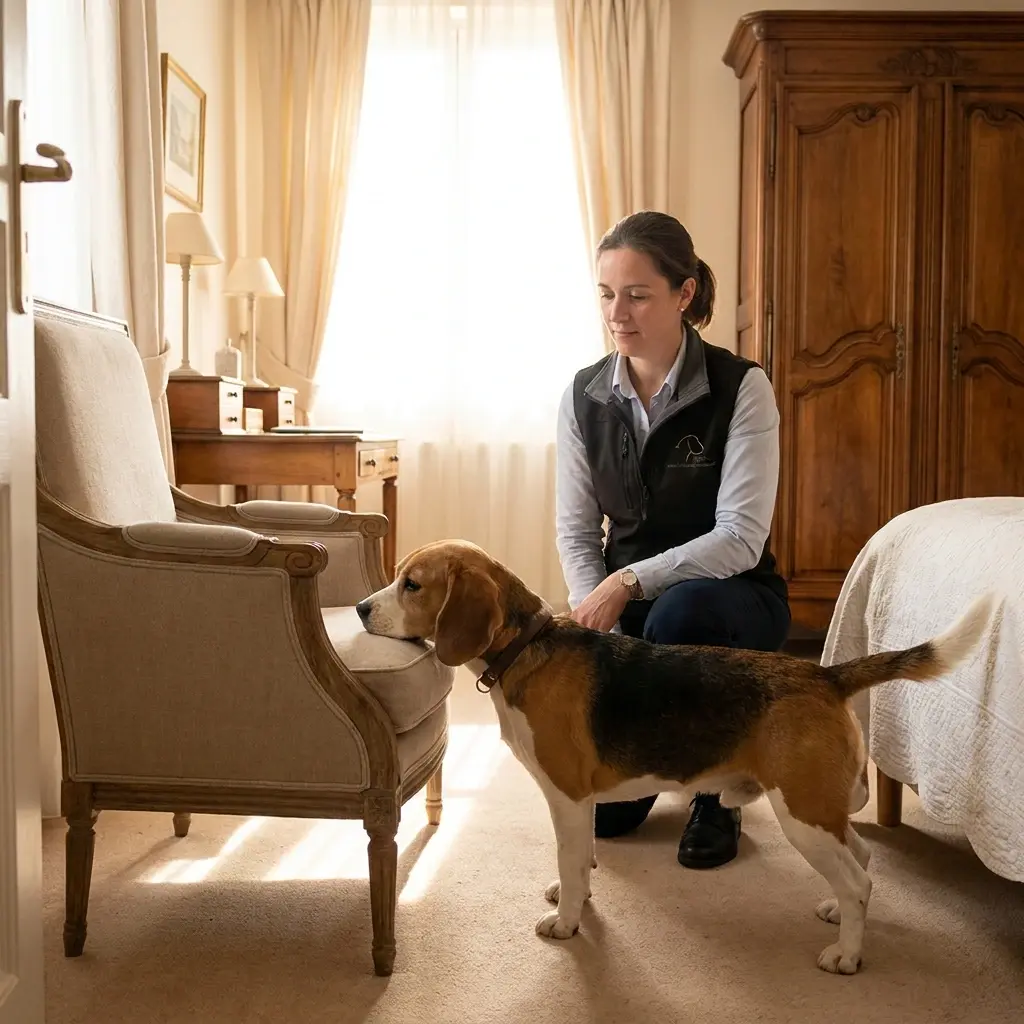 Comment se déroule la détection canine à Plobsheim ?