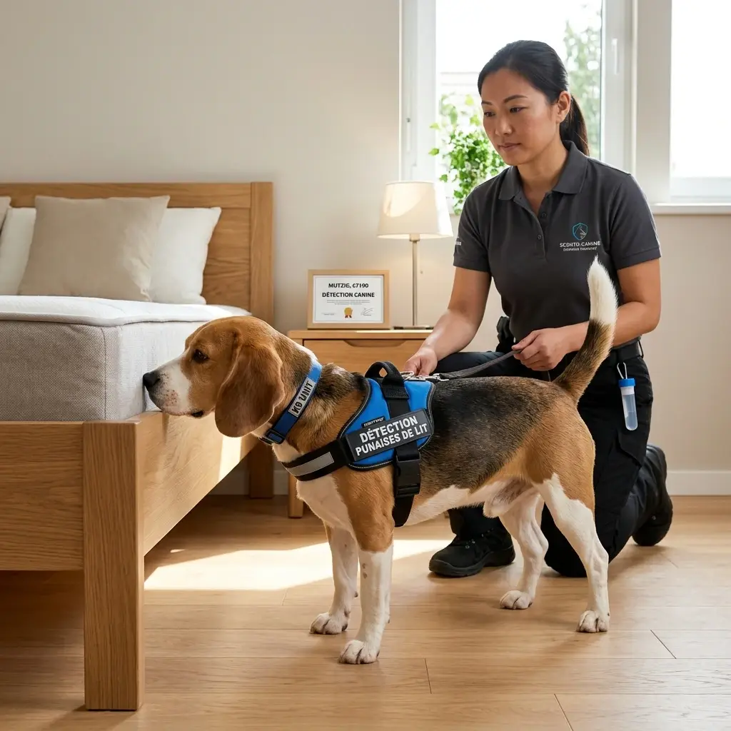 Comment se déroule la détection canine à Mutzig ?