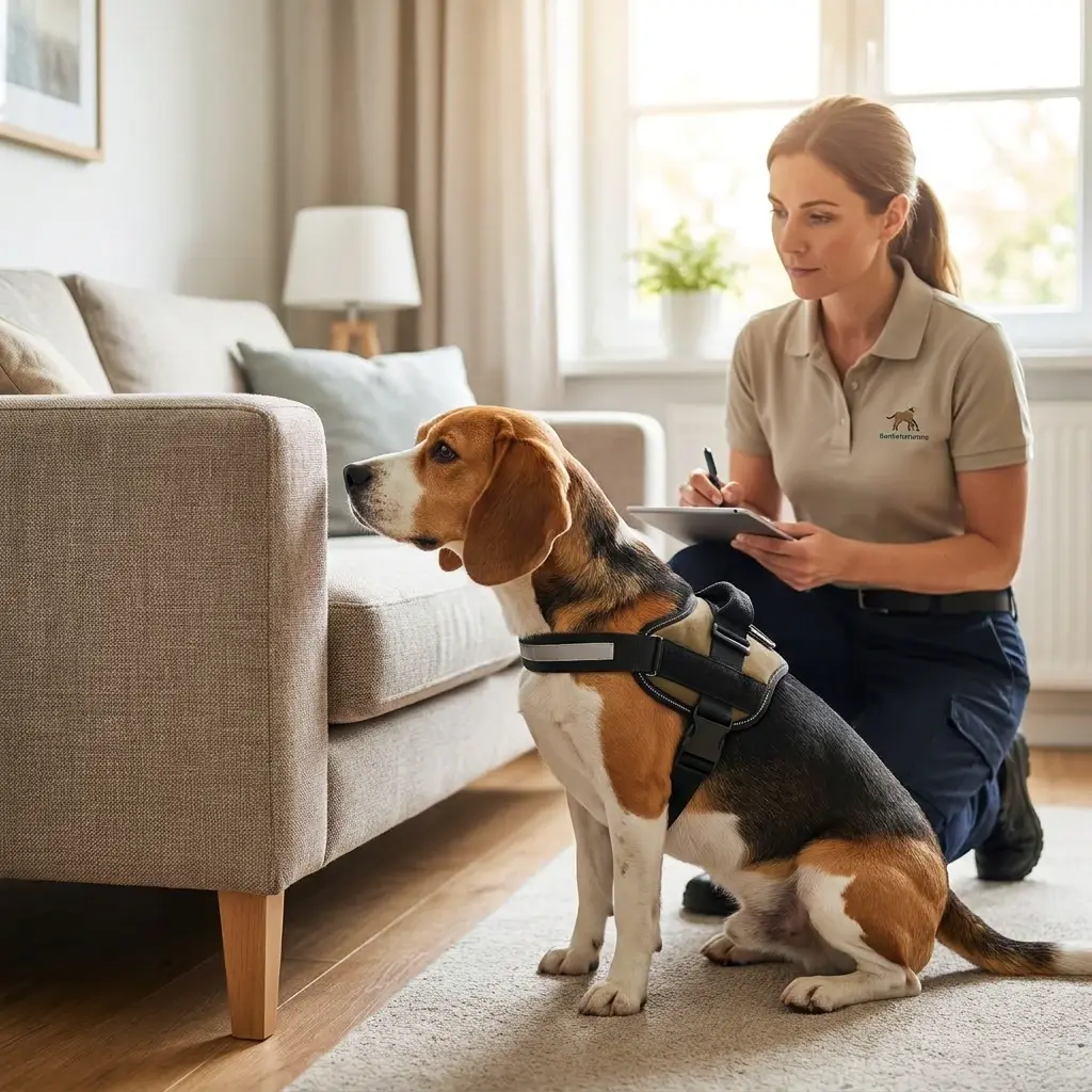 Comment se déroule la détection canine à Oberschaeffolsheim ?