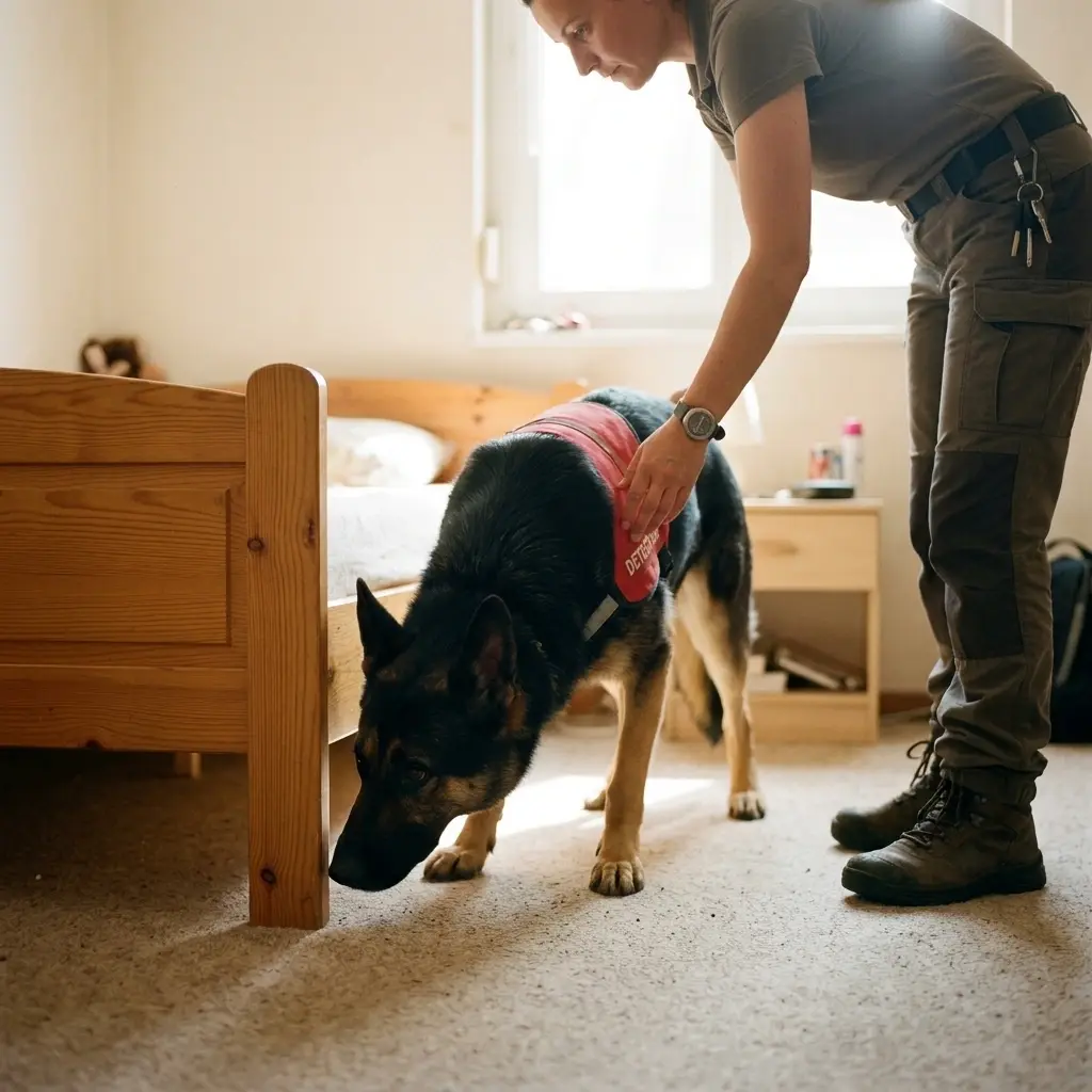 Le processus de recherche canine et diagnostic technique