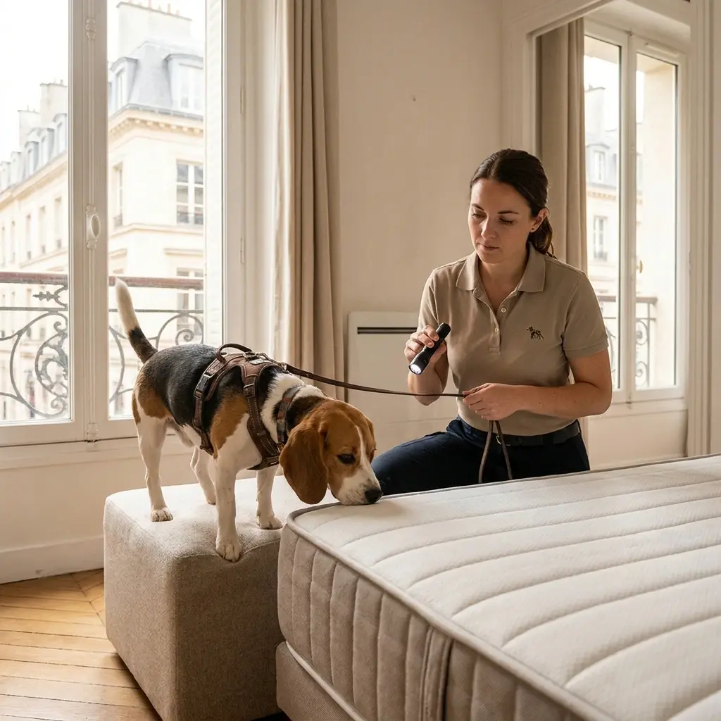 Comment se déroule la détection canine à Kaltenhouse ?