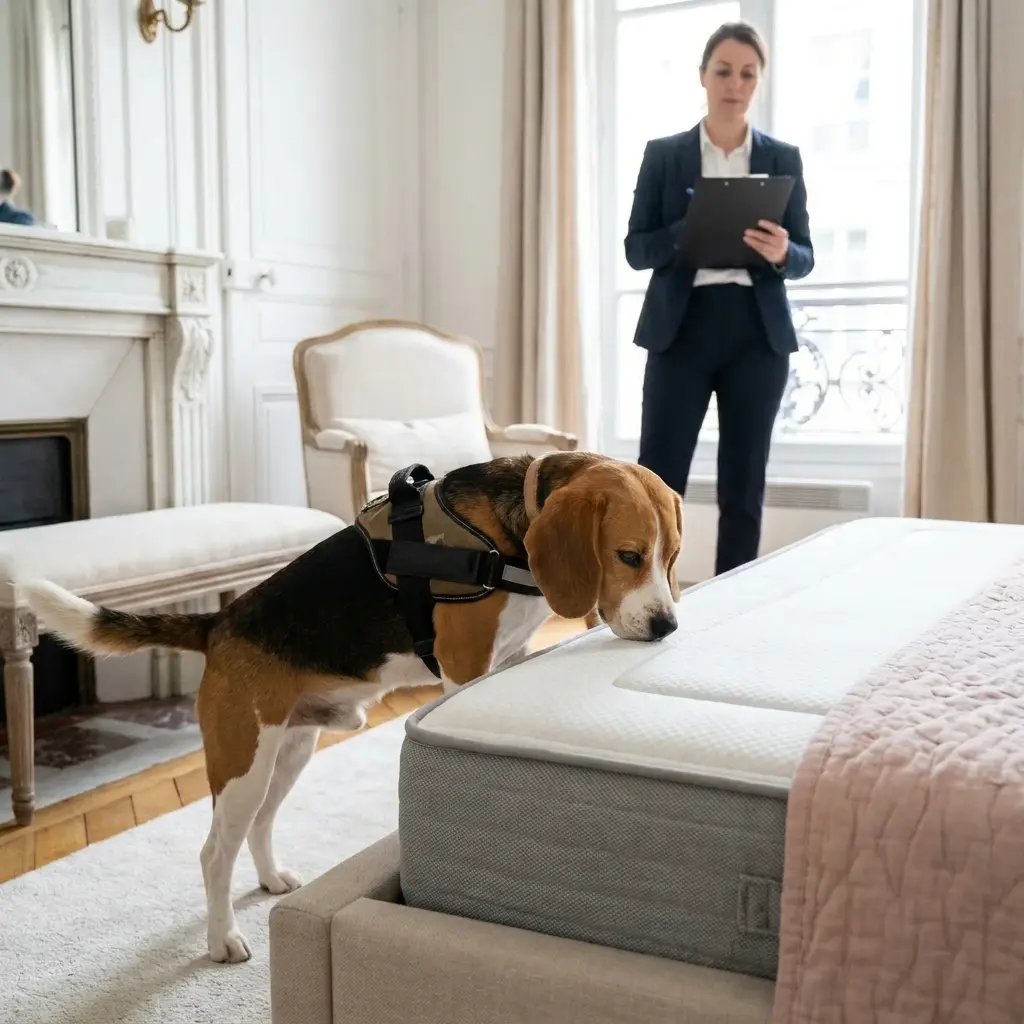 Comment se déroule la détection canine à Schiltigheim ?