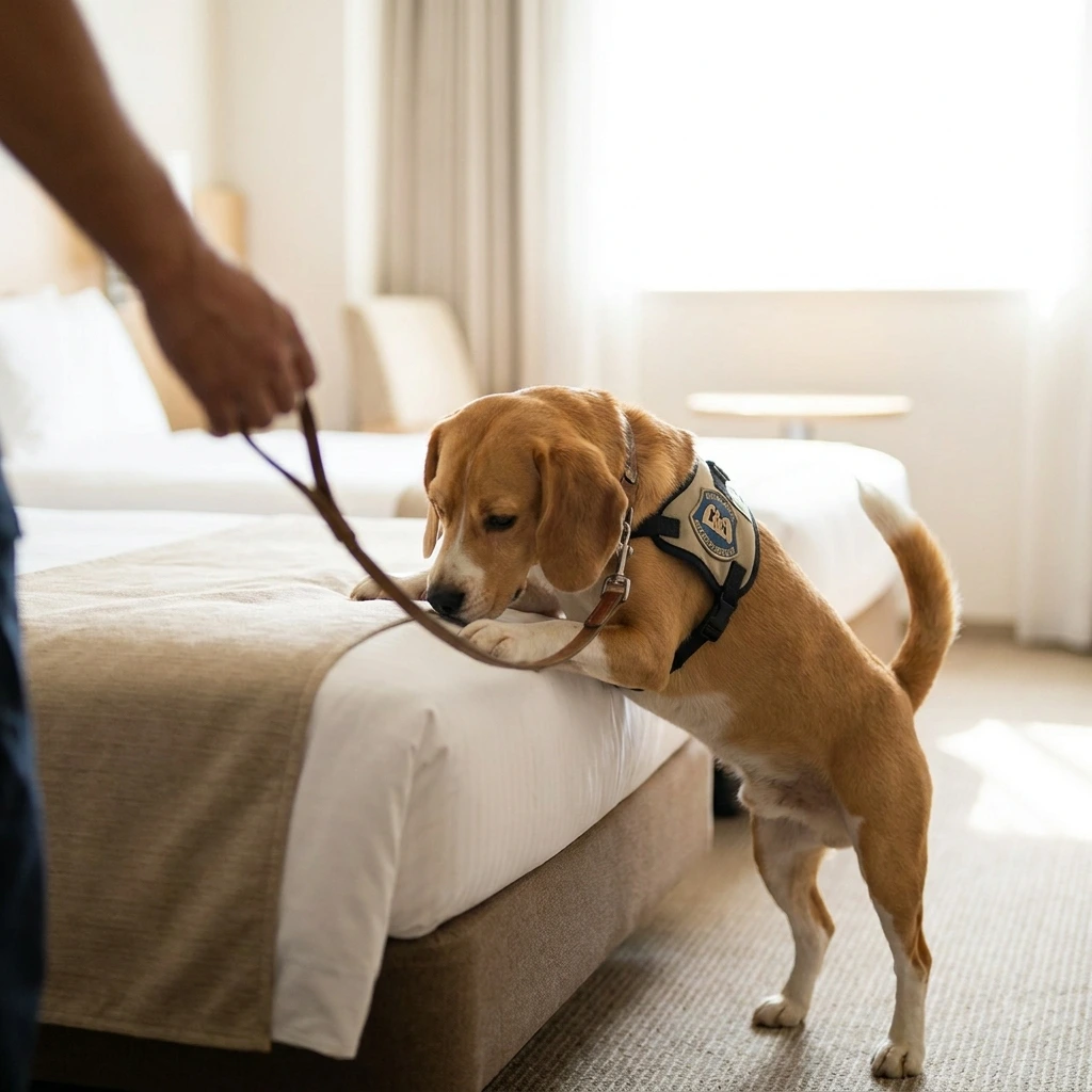 Comment se déroule la détection canine à Mundolsheim ?