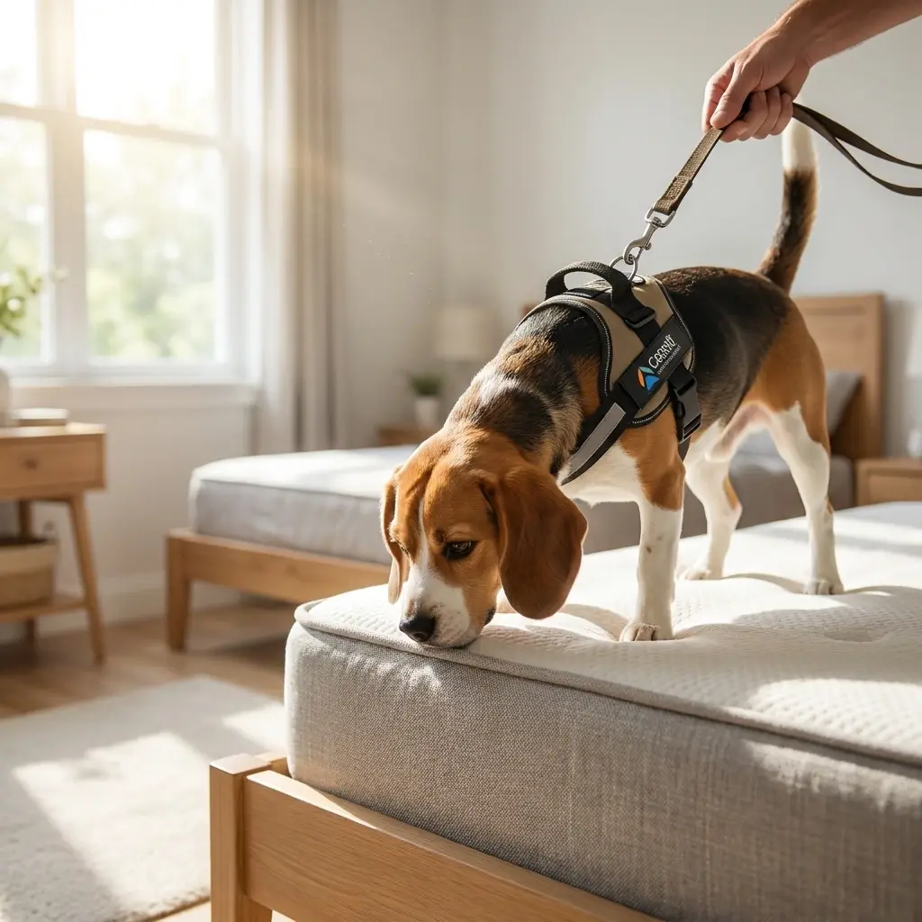 Comment fonctionne la recherche canine sur place ?