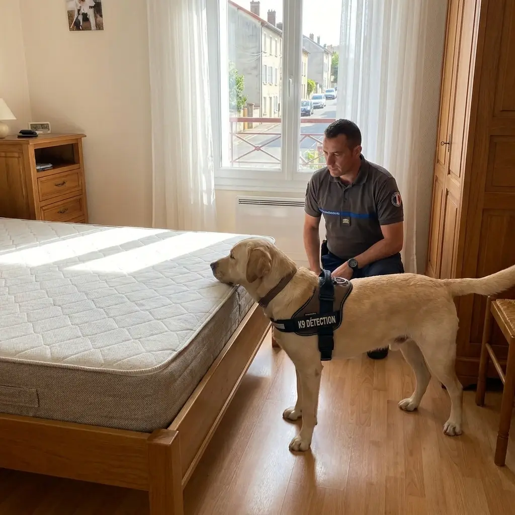 Comment se déroule la détection canine à Weitbruch ?